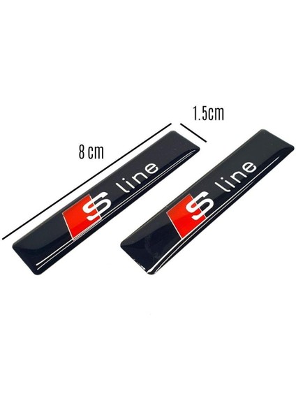 Audi S Line Yan Çamurluk Bagaj Damla Logo Sticker fiyatları