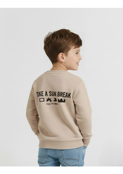Erkek Çocuk Baskılı Sweatshirt