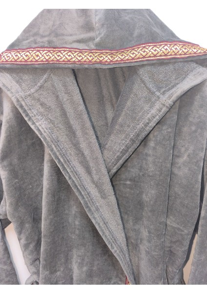 Bornoz Özel Tasarım Kadife Kapüşonlu %100 Pamuk Kutulu indirimleri