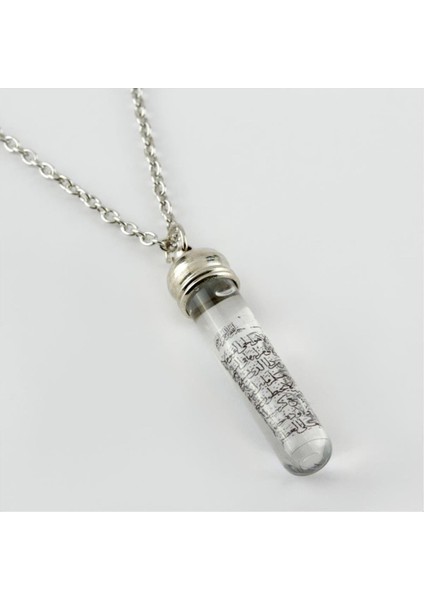 Ayetel Kürsü Yazılı Zemzem Sulu Canlı Kolye