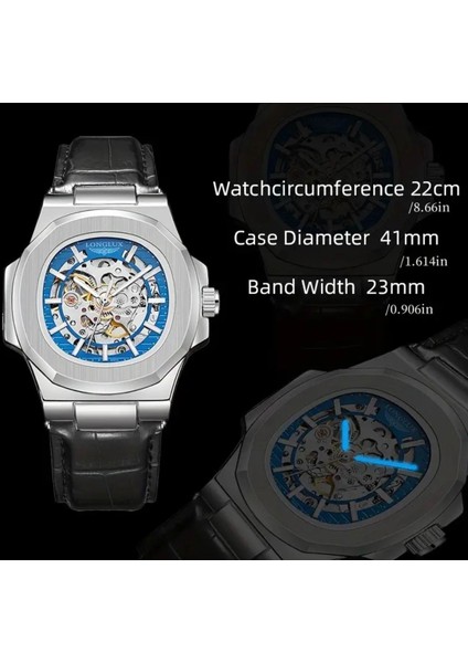 Lüks Erkek Mekanik - Otomatik Su Geçirmez Deri Kol Saati modelleri