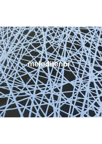 Meiwa Şeffaf Kaplama Iplik Desen Kenarı Dantelli Pvc Lüks Dikdörtgen Muşamba Masa Örtüsü