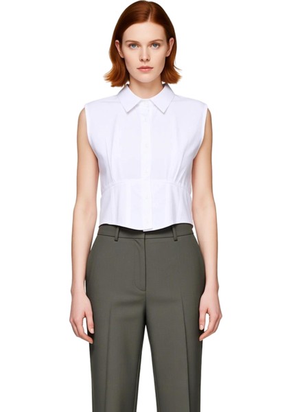 Kadın Crop Kesim Kolsuz Gömlek Modern ve Yaz Konforunu Birleştiriyor Fonksiyonel Dayanıklı fırsatları