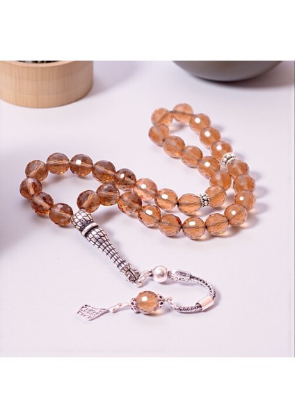 Zultanit Taşı Faset Kesim Gümüş Tesbih ( 8 mm ) - Renk Değiştiren Ürün