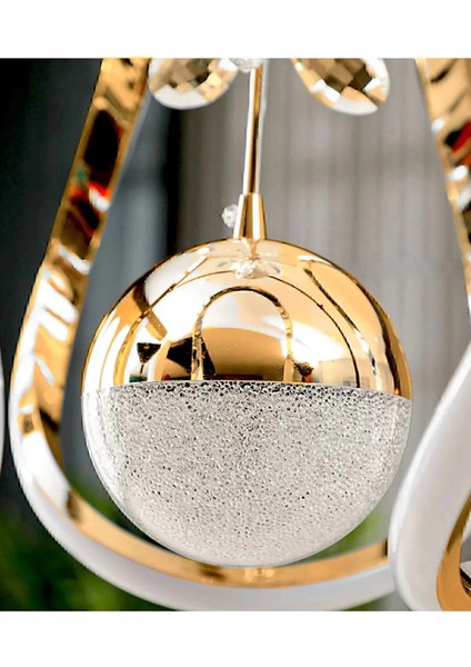 Model Clasy Gold Kaplama 3 Renk Modern Ledli Sarkıt Avize modelleri