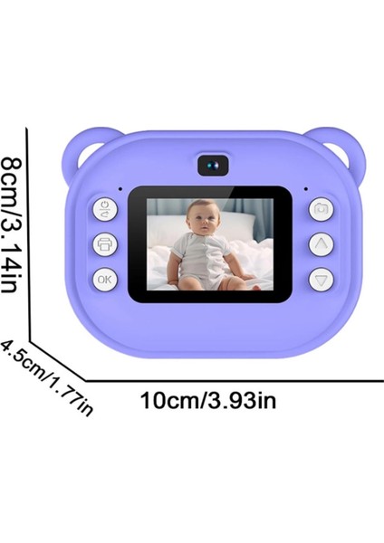 Dijital Video Kayıt Fotoğraf Çocuk Kamerası Anlık Termal Resim Kağıt Baskılı ( Lisinya ) indirimleri