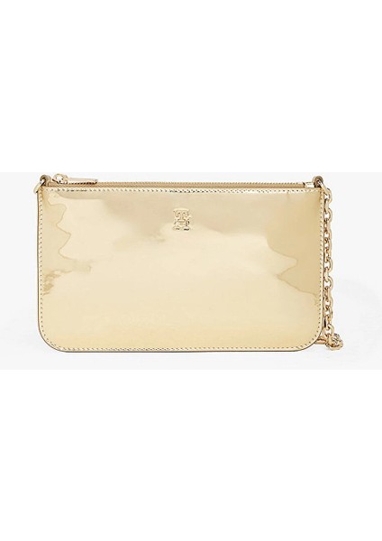 Th Icon Metalik Zincirli Omuz Kadın Gold Cüzdan AW0AW182190HS