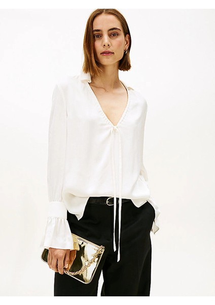 Th Icon Metalik Zincirli Omuz Kadın Gold Cüzdan AW0AW182190HS modelleri