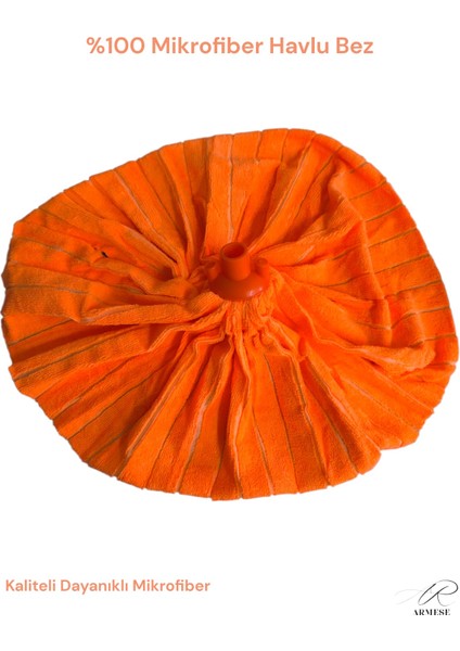1 Adet Premium Havlu Yedek Mop %100 Mikrofiber Mop Bez Yenilenen ve Güçlü Başlık Ithal Kumaş