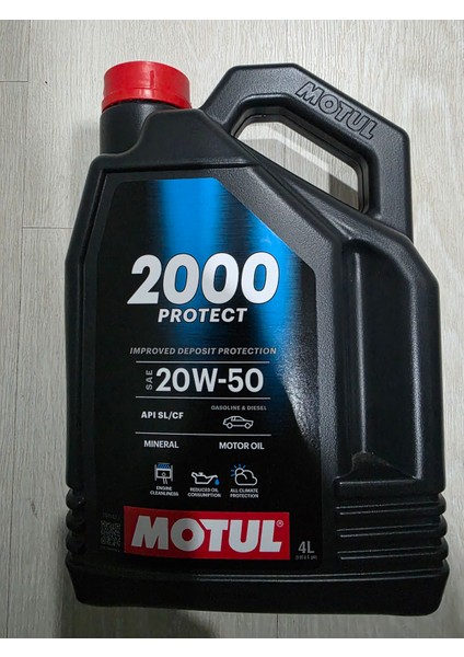 2000 Protect 20W50 (4 Lt) Mayıs 2025 Üretim