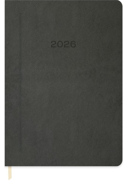 Keskin 2026-16*24 Günlük Termo Deri Ajanda-Gri
