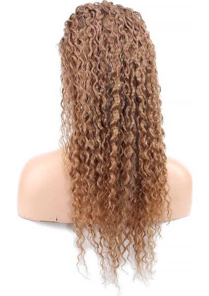 Afro Dalga Front Lace Gerçek Tül Peruk / Kumral / 60/65CM indirimleri