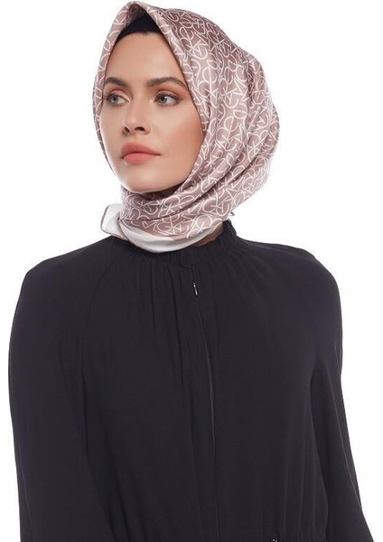 Ipekevi Typo Monogram Tivil Ipek Eşarp Gül Kurusu modelleri