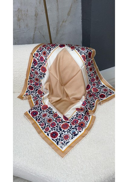 Ipekevi Ayna Tivil Ipek Eşarp Şeftali