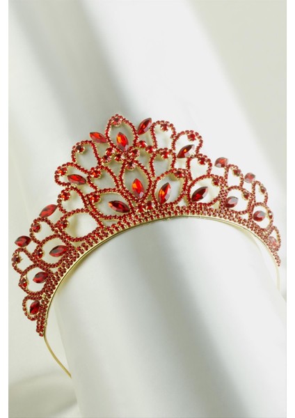Lüks Taşlı Gelin Tacı