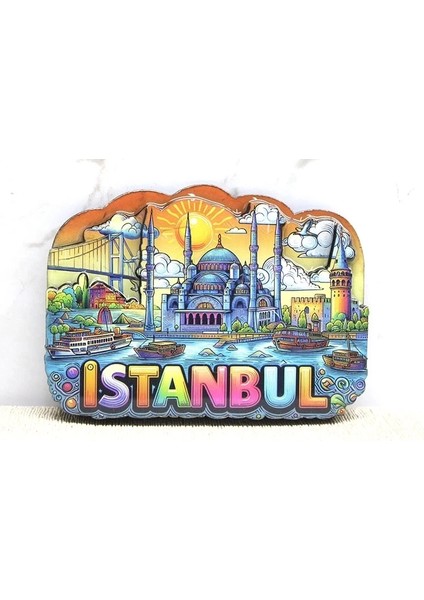 Buğz Ahşap Istanbul Temalı Magnet ALK4366