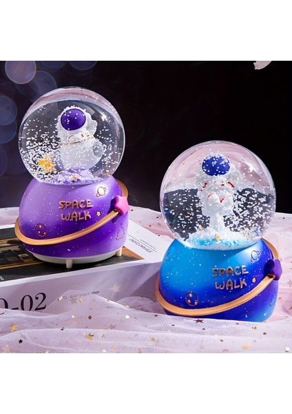 Büro Ev Ofis Dekoru Için Tekli Astronot Tasarım Kar Küresi