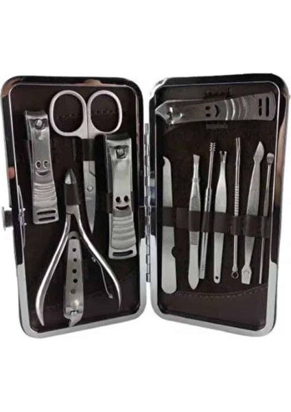 12 Parça Manikür Pedikür Seti Özel Deri Çanta El Ayak Bakımı Akne ve Sivilce - M650R147-K77 fırsatları