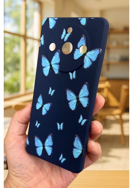 Realme 11 Pro Uyumlu Mavi Kelebek Desenli Silikon Darbe Emici Klasik Korumalı Rubber Kılıf fırsatları