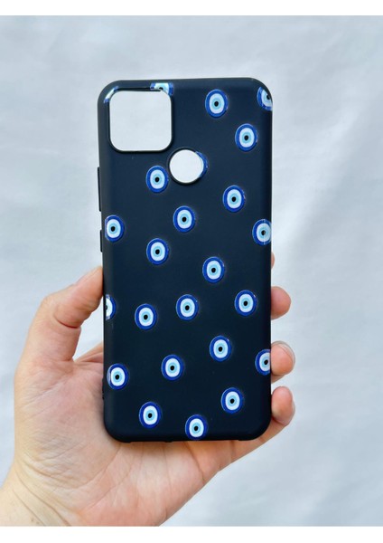 Realme C25 -Nazar Boncuk Desenli Silikon Darbe Emici Klasik Korumalı Rubber Kılıf fiyatları