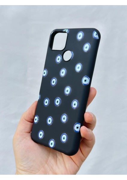 Realme C25 -Nazar Boncuk Desenli Silikon Darbe Emici Klasik Korumalı Rubber Kılıf fırsatları