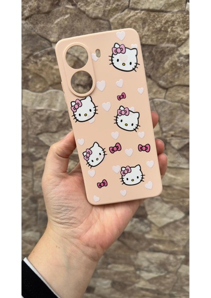 Redmi 13C Uyumlu Hello Kity Lansman Kamera Korumalı Yumuşak Silikon Rubber Kılıf