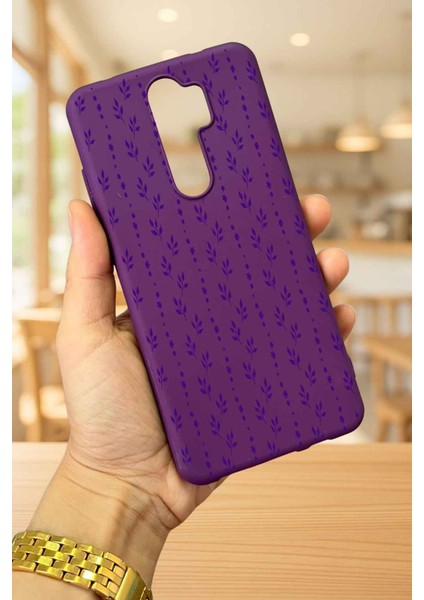 Xiaomi Redmi Note 8 Pro Sarmaşık Desenli Silikon Darbe Emici Klasik Korumalı Rubber Kılıf