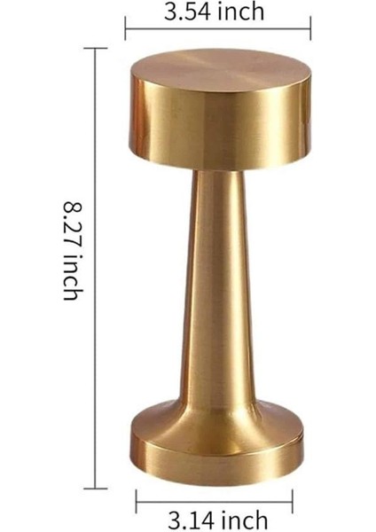 Kablosuz Renkli Masa ve Gece Lambası Altın Rengi Dokunmatik LED Lamba - M791B850-N56791 fırsatları