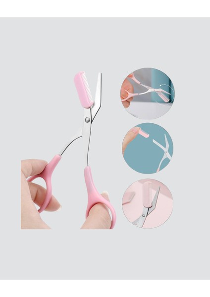 Tarak ve Fırça Başlıklı Kaş Şekillendirme Makası - T683G776-Z15683 fırsatları