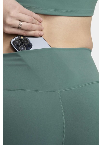 One High Rise Leggings Full Length 2 Cepli Yüksek Belli Toparlayıcı Tayt Yeşil indirimleri