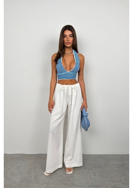 Çizgili Boyun Bağlamalı Crop modelleri