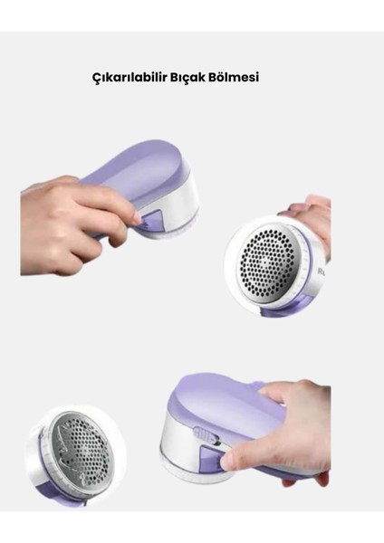 USB Şarjlı Tiftik Temizleyici – Kolay Temizlenen Hazne ve Bıçak Taşınabilir - T428G377-Z594 indirimleri