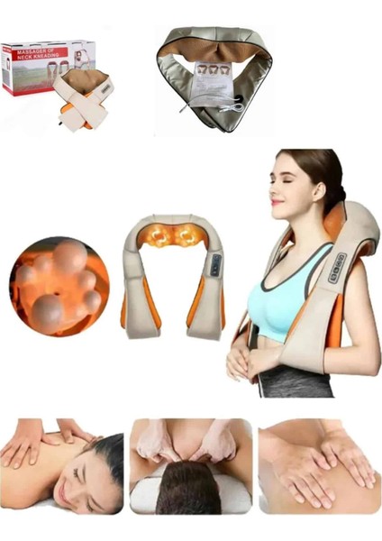 Rahatlatıcı Ovmalı Isıtmalı Boyun Bel Omuz Sırt Masaj Aleti ve Masaj Cihazı - T498G564-Z0849 fırsatları