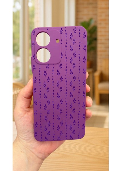 Redmi 13C-MINI Sarmaşık Çiçek Desenli Lansman Kamera Korumalı Yumuşak Silikon Rubber Kılıf fiyatları