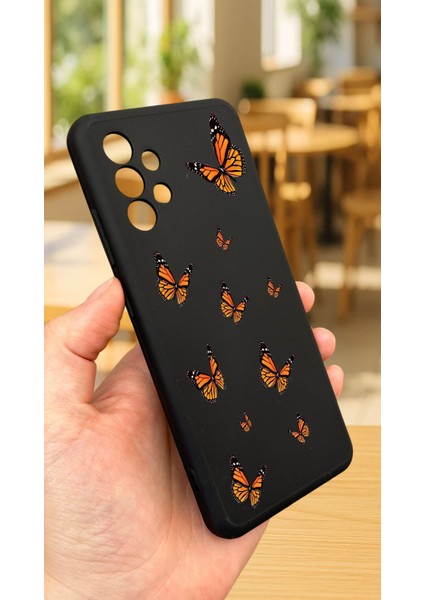 Samsung Galaxy A32 -Kelebek Desenli Silikon Darbe Emici Klasik Korumalı Rubber Kılıf modelleri