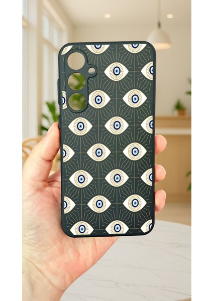 Samsung Galaxy S23FE -Evıl Eye Desenli Silikon Darbe Emici Klasik Korumalı Rubber Kılıf fiyatları