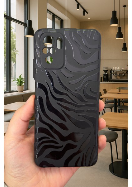 Xiaomi Redmi Note 10/10S Uyumlu Zebra Desenli Silikon Darbe Emici Klasik Korumalı Rubber Kılıf fiyatları