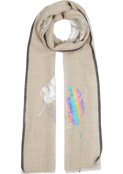 Varak Yaprak Desenli Yün Ipek Şal fiyatları