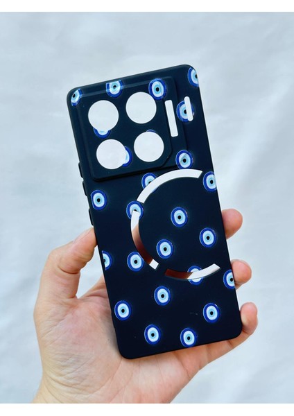 Infinix Gt 20 Pro Nazar Boncuk Desenli Silikon Darbe Emici Klasik Korumalı Rubber Kılıf