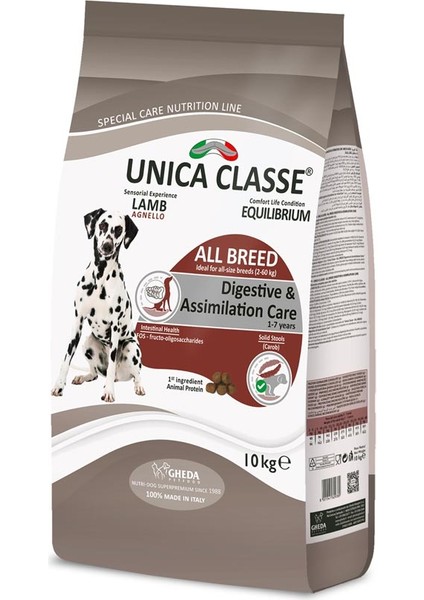 Sindirim Sağlığı Tüm Irklar Için Kuzu Etli Köpek Maması 10KG