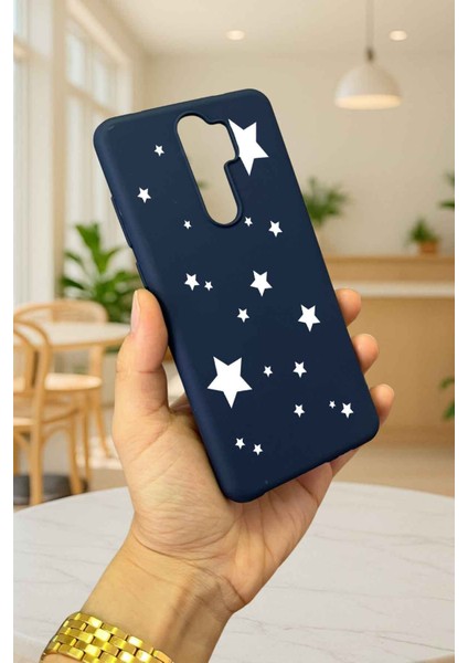 Xiaomi Redmi Note 8 Pro Mini Yıldız Desenli Silikon Darbe Emici Klasik Korumalı Rubber Kılıf modelleri