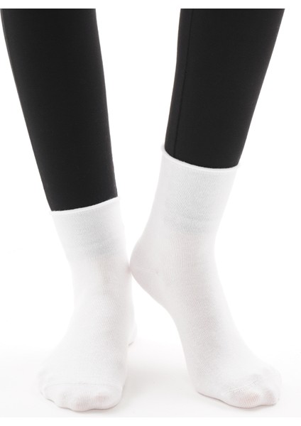 3'lü Ekru Renk Dikişsiz Kadın Çorap