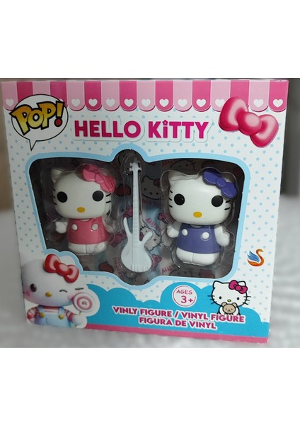 Hello Kitty 2 Li Figür Seti 5cm AD2193