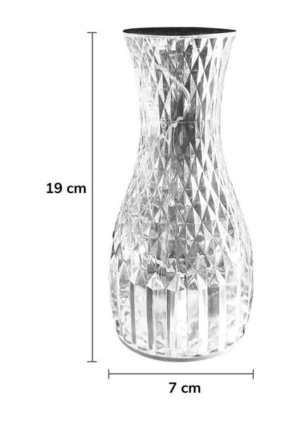 Sürahi Model USB Şarjlı Kumandalı 16 Farklı Işık Modlu Masa Üstü Kristal Akrilik Lamba LED (4887) indirimleri
