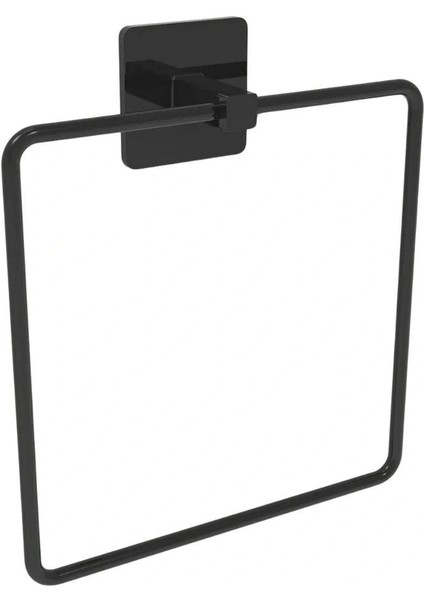 Kendiliğinden Yapışkanlı Siyah Paslanmaz Metal Kare Havluluk (4887) indirimleri