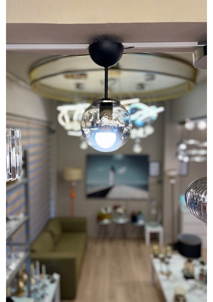 Globe Black & Silver ONE Krom Cam Avize modelleri