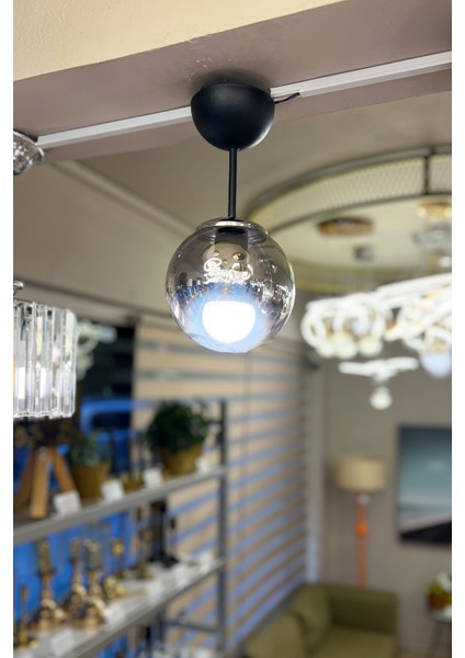 Globe Black & Silver ONE Krom Cam Avize fırsatları