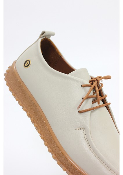 Kadın Hakiki Deri Ortopedik Lastik Bağcıklı Yumuşak Mevsinlik Günlük Ayakkabı BD25/MA2610 indirimleri