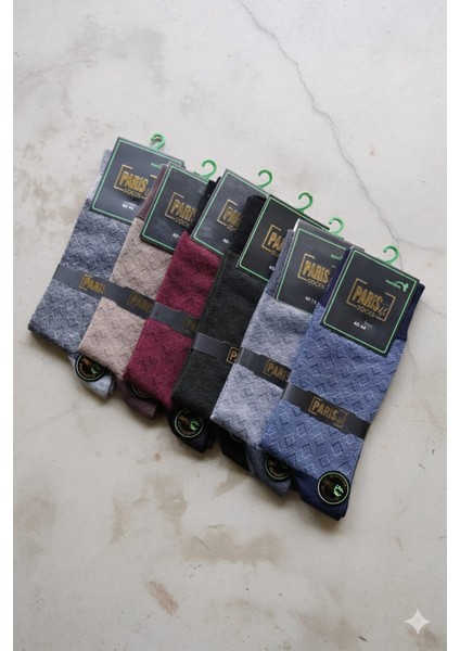 Socks; Erkek Bambu Çorap; 40-44; Asorti 6 Çift