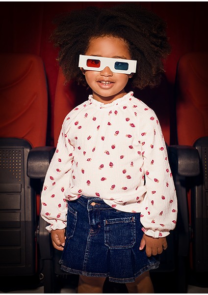 Lacivert Kız Çocuk Kot Etek 4901 fiyatları